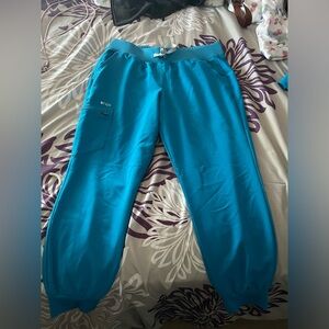 FIGS Zamora Jogger Pants limited edition color electric blue